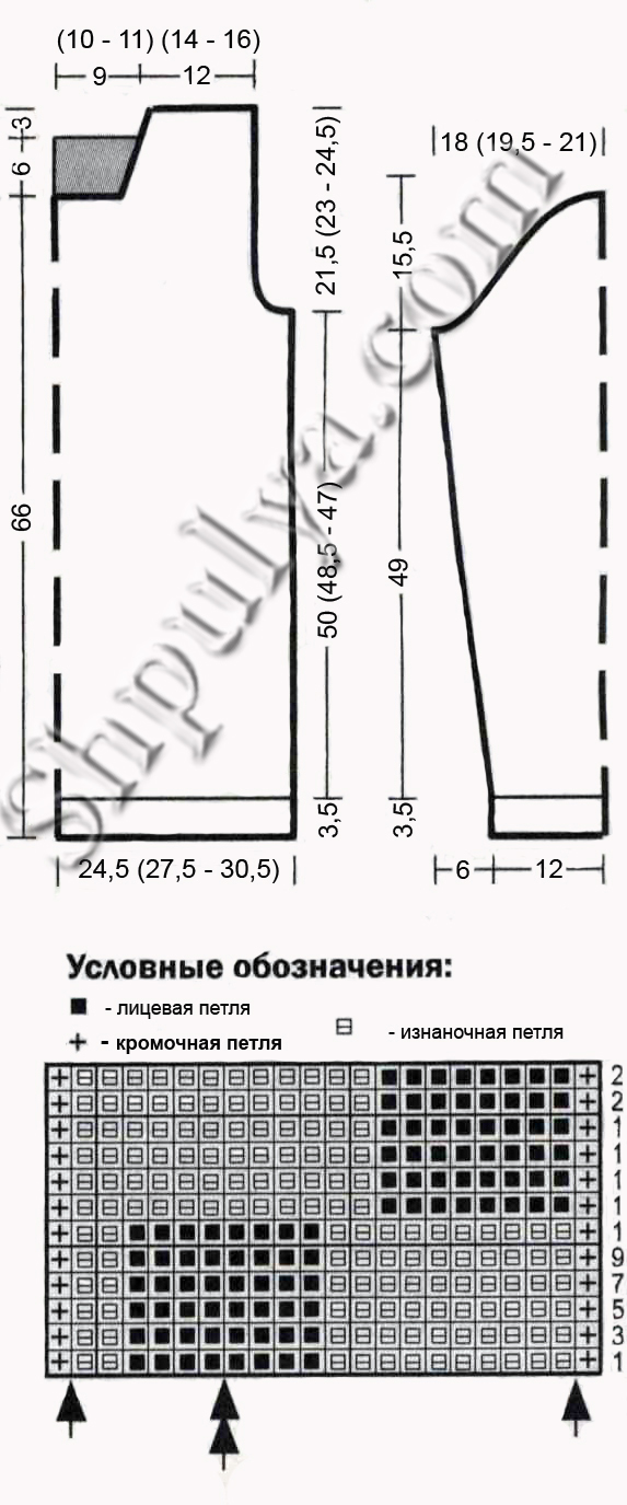 Мужской синий пуловер с узором