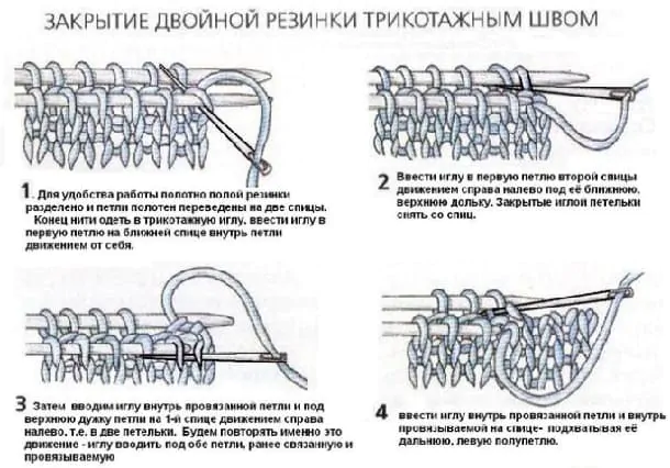 Как закрывать двойную резинку