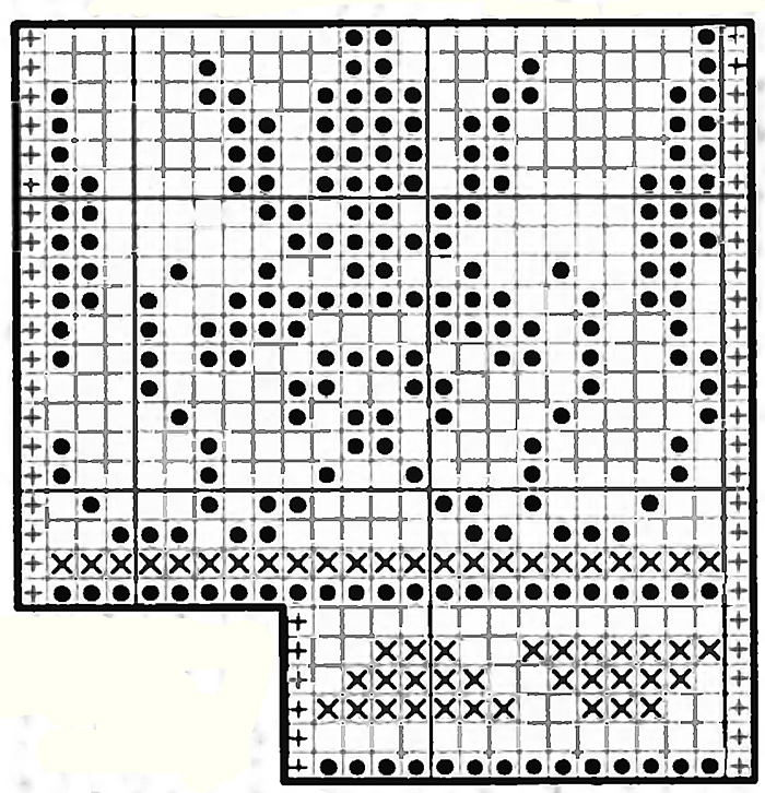 Жаккардовый узор спицами 15, орнамент спицами, жаккардовые узоры, схемы узоров, схемы вязания, рисунки спицами, узоры спицами, вязание спицами, норвежские узоры,