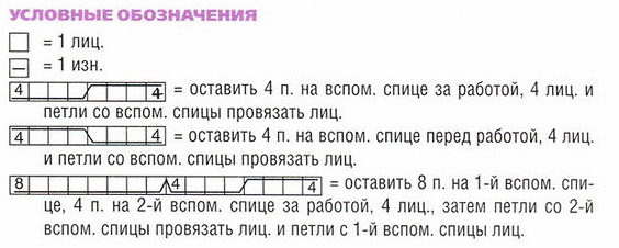 Мужской фиолетовый пуловер с косами, вязаный спицами