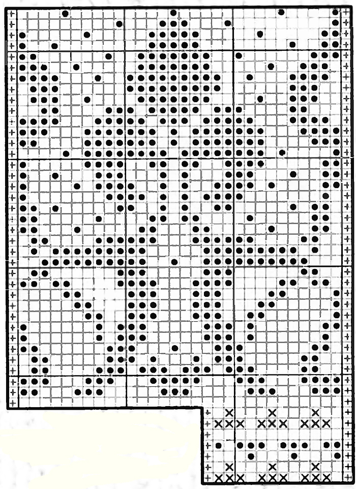 Жаккардовый узор спицами 14, орнамент спицами, жаккардовые узоры, схемы узоров, схемы вязания, рисунки спицами, узоры спицами, вязание спицами, норвежские узоры,