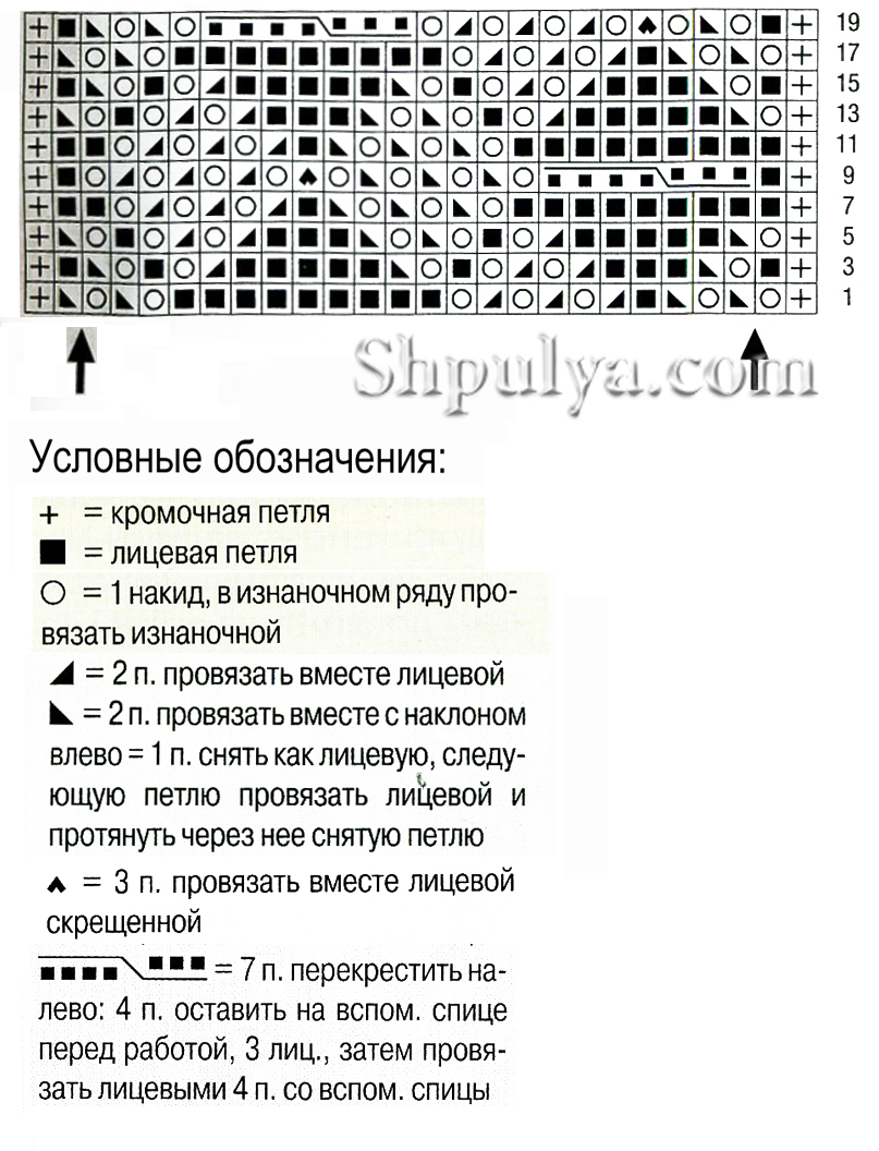 Ажурный узор спицами 66, ажурные схемы спицами, ажурные узоры спицами, схемы ажурных узоров, узор листья спицами, вязание ажурных узоров, ажурные узоры схемы описания, узоры спицами, схемы узоров, схемы спицами, схемы вязания, узоры спицами схемы, схемы вязания спицами,